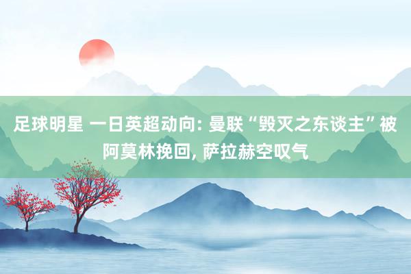 足球明星 一日英超动向: 曼联“毁灭之东谈主”被阿莫林挽回, 萨拉赫空叹气